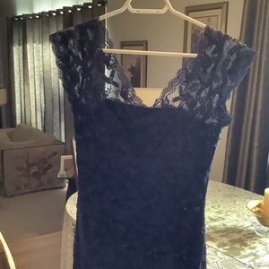 Onyx, size 10 (fits smaller) navy dress